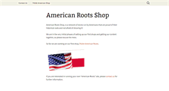 Desktop Screenshot of americanrootsshop.com