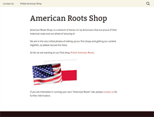 Tablet Screenshot of americanrootsshop.com